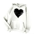 thumbnail image 4 of Under 10$ Buigttklop Women'S Print Winter Hoodie Pullover Tops Long Sleeved Comfortable Sweatshirt, 4 of 4