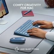 Logitech K380 Multi-Device Bluetooth Keyboard for Mac, Easy-Switch, MacBook Pro, MacBook Air, iMac, iPad Compatible, Blueberry