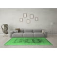 thumbnail image 3 of Ahgly Company Indoor Round Oriental Emerald Green Industrial Area Rugs, 6' Round, 3 of 4