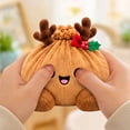 thumbnail image 3 of Christmas Big Mystery Dumpling Plush Toys, Cute Plush Stuffed Steamed Bun Squishies, Festive Gift, 3 of 7