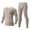 Beige, variant on thermal Underwear for Men Long Johns Fleece Lined Hunting Gear Set Base Layer for Cold Weather Navy