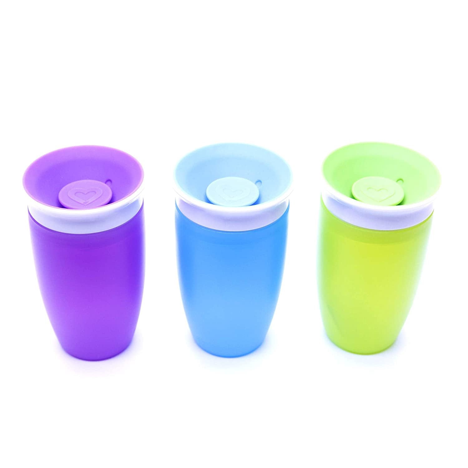 Munchkin Miracle 360 BPA Free Sippy Cup 10 ounce, 3 Count (Green Blue Orange)