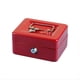 thumbnail image 1 of Mini Caja Chica de Seguridad con Cerradura, Caja Fuerte para Dinero con Ranura para Cerradura, Hucha de Metal para Niños Adultos, Roja, 1 of 5