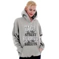 thumbnail image 4 of Raunchy Funny Tacos Tuesdays Burritos Hoodie Sweatshirt Women Men Brisco Brands X, 4 of 6