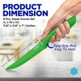 thumbnail image 2 of 8 Piece Kitchen Knife Set - Multi-purpose Unbreakable Ergonomic Non-stick Stainless Steel Kitchen Steak Knives Set with Fully Serrated Blades - Great for BBQ Grill - NutriChef NCSK8GE (Green), 2 of 7