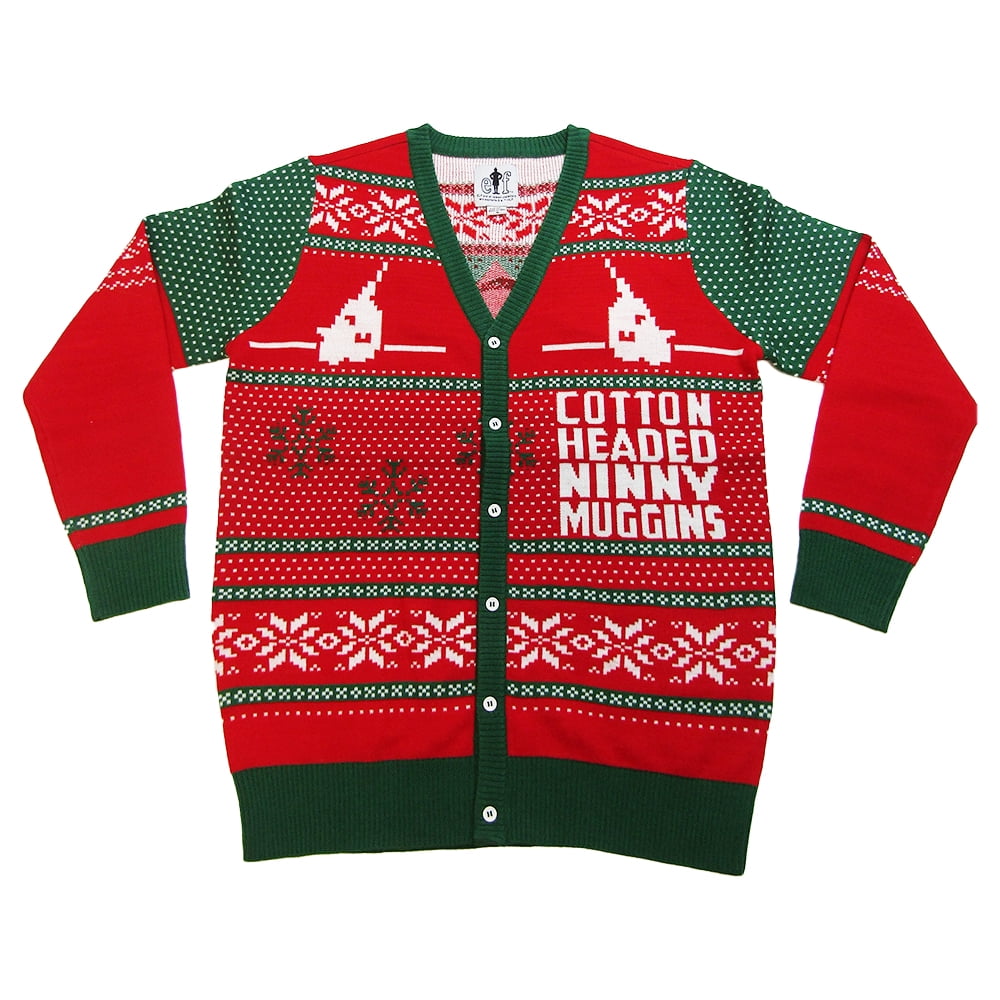 Elf Santa Jacquard Ugly Christmas Sweater