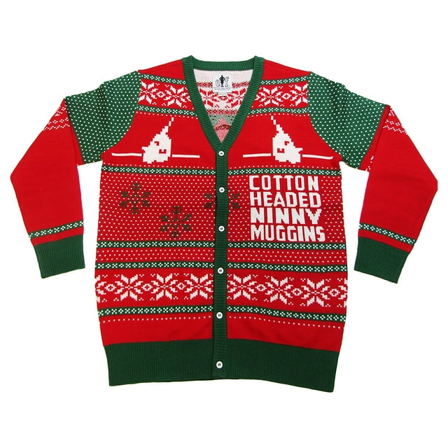 Elf Santa Jacquard Ugly Christmas Sweater