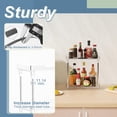thumbnail image 4 of 2 Piece Shower Organizer, Wall Floating Shelf, Clear Wall Mounted Organizer for Bathroom Storage and moreAcrylic No Drill Wall Mount Adhesive Shelf, 4 of 5