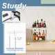 thumbnail image 4 of 2 Piece Shower Organizer, Wall Floating Shelf, Clear Wall Mounted Organizer for Bathroom Storage and moreAcrylic No Drill Wall Mount Adhesive Shelf, 4 of 5