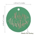 thumbnail image 6 of Inkdotpot 50 Pack Merry Christmas Favor Paper Tags Craft Real Rose Gold Foil Hang Tags, 6 of 7
