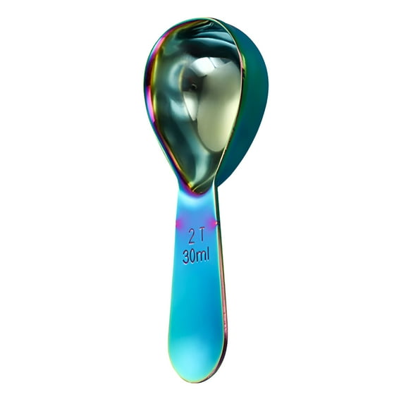 ACDANC Coffee Scoop Stainless Steel Coffee Measuring Spoon 2 Tablespoon Coffee Scoop Short Handle Measuring Spoon For Ground Coffee Tea Sugar Flour 2 Tbsp Coffee Scoop Exact Measuring Spoon (30Ml)