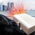 thumbnail image 3 of Calentador de coche, calentador eléctrico portátil para descongelar parabrisas, ventiladores de refrigeración con base giratoria de 360 ​​grados, 12 V, blanco, para coches pequeños, 3 of 5