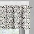 thumbnail image 3 of Ambesonne Ethnic Valance Pack of 2, Abstract Deer Heads Image, 42"X12", Pearl and Charcoal Grey, 3 of 5