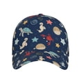 thumbnail image 2 of Daiia Sea Creatures print Baseball Cap Men Women Golf Dad Hat Adjustable Original Classic Low Profile Hat Unconstructed Plain Cap, 2 of 9