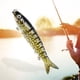 thumbnail image 3 of Señuelo para pesca de lubina, señuelos de lubina de superficie segmentados animados, anzuelos triples realistas Un amarillo, 3 of 7
