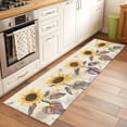 thumbnail image 3 of Sunflower Kitchen Runner Rug 2x6 Washable Runners for Hallway Non Slip Yellow Summer Botanical Floral Farmhouse Large Area Rug Indoor Floor Carpet for Bathroom Laundry Entryway Bedroom Living Room, 3 of 8