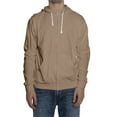 thumbnail image 2 of QHRMKOG Mens Sweatshirt Zip Up Long Sleeve Big and Tall Hooded Fall Lightweight running Fleece Drawstring Oversize Sweaters Casual with Pocket Jacket Light Brown 2XL-Large, 2 of 8
