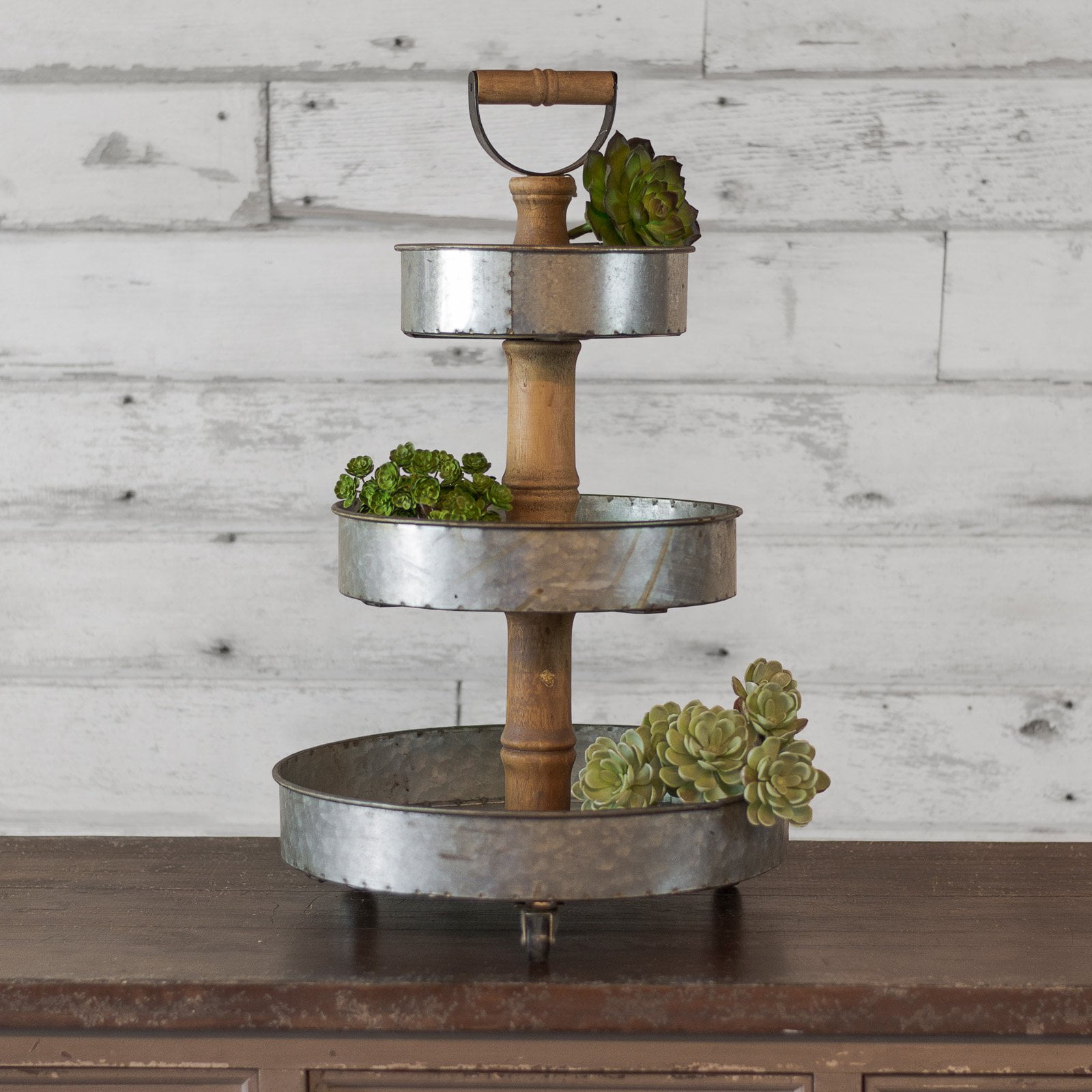 American Mercantile Metal 3 Tiered Tray