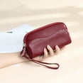 thumbnail image 2 of HAWEE Cellphone Wallet for Women Genuine Leather Clutch Purse Large Capacity Double Zipper Wristlet Wallet for Ladies, 2 of 9