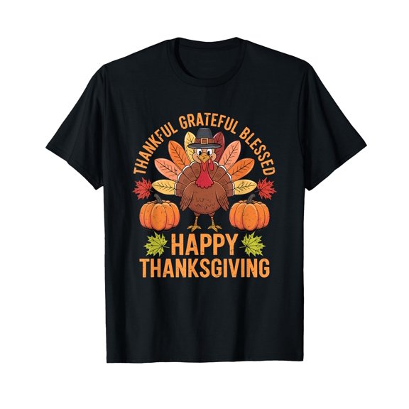 Happy Fall Y'all Gnome Pumpkin Autumn Thanksgiving T-Shirt for Men Women Cotton Summer Top Tee