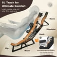 thumbnail image 4 of Costway Massage Chair Full Body SL Track Zero Gravity with  Pillow Reversible Footrest Heat Brown, 4 of 11