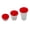 Red, variant on Hecnuo,Camping Picnic Pepper Shakers,Plastic Airtight Set of Shaker with Red Covers,for Shaking and Storing Spices During Camping or Picnic Outdoors