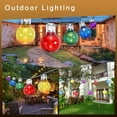 thumbnail image 2 of Lantern String Lights with Clear Glass Bulb Bistro Light Connectable Waterproof Moroccan Lights for Home Backyard Party, 2 of 12