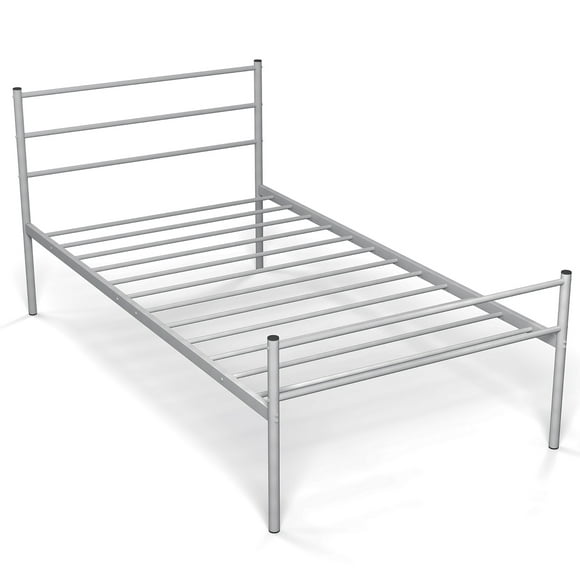 Costway Twin Metal Bed Frame Mattress Foundation No Box Spring Needed