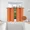 ORANGE, variant on Gorgeous Home Linen 2pc Set Versatil Short Curtain Grommet Thermal Blackout Window Tier Unlined Panels 28"x36" Each Piece Solid Color Orange