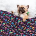 thumbnail image 3 of Pofeuu colorful mushroom Skull Print Puppy Blanket,Dog Blankets,Pet Blanket Cozy Cat Blankets for Indoor Cats, Fuzzy Pet Blanket for Kitten Doggy Dog Blankets-Large, 3 of 8