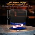 thumbnail image 5 of 10 ARC Nevado Denver Whiskey Glasses Set, 11.5 oz. - USA made, Barware - Blue, 5 of 5