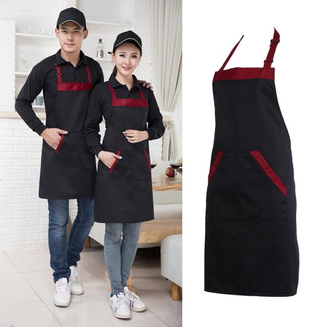5 delantales unisex con cuello halter y 2 bolsillos para chefcamarerococinaherramienta de cocina. Ndcxsfigh Para estrenar