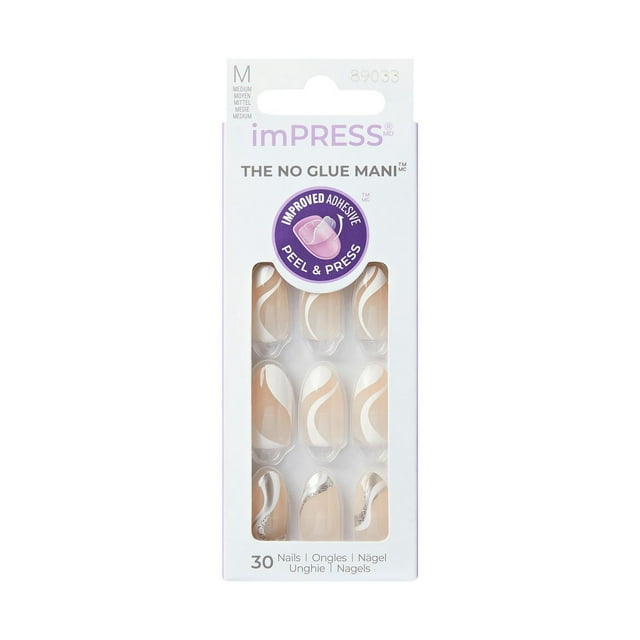 KISS ImPRESS Press-On - 30 faux ongles, moyens