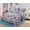 Constr-2, Trucks, Excavators, variant on Kids Zone Twin Quilted Bedspread Set, Construction Trucks & Tractors Pattern, Blue Bedding for Boys, Easy Care