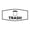 White, variant on Fancy Trash Sign (White) - Small
