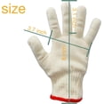 thumbnail image 3 of Safety Work Gloves, 24 PCS Premium Cotton Working Gloves, Reusable Washable Seamless Knit Glove with Elastic String, 3 of 8