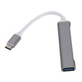 thumbnail image 2 of Super rápido Metal ,0 datos, adaptador divisor de 4 puertos OTG, transmisión de datos de súper alta Gris Macarena adaptador usb c hub dongle, 2 of 6