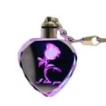 thumbnail image 2 of SmartBy Fashion Rose Heart Key Chain Color Changing Flashing LED Lights Couple Keyring, 2 of 5