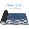 thumbnail image 4 of Watercolor Blue Japanese Wave Gaming Mouse Pad XL, Large Non Slip Rubber Mousepad, Stitched Edges Mouse Pads, Long Extended Mice Pad,31.5'''' X 11.8'''', 4 of 6