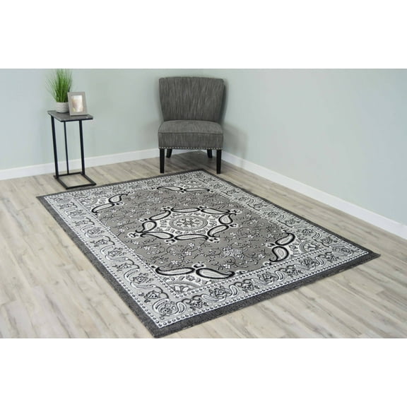 Star Rug DESIGN 1101 - 5'2"x7'5", Grey