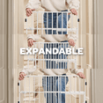 thumbnail image 6 of Carlson Pet Products Mini Tuffy Metal Pet Gate, 38" W x 18" H, Includes Small Pet Door, White, 6 of 11