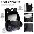 thumbnail image 4 of Mobile Suit Gundam 3 Pcs Backpack Set With Lunch Bag And Pencil Case Casual Bookbag Lunch Box Pencil Box, 4 of 6