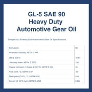GL-5 SAE 90 Heavy Duty Automotive Gear Oil - 5 Gallon Pail (18L - 4.75 GAL)
