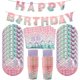 thumbnail image 4 of Suministros de fiesta de La Sirenita, vajilla desechable, vasos, platos, mantel, decoraciones de cumpleaños de sirena, Baby Shower para niñas, 4 of 4