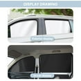 thumbnail image 6 of Car Side Window Sun Shades,4 Pcs Front and Rear Windshield Curtains,Car Privacy Shades,Topboutique Back Seat Window Shades with Magnetic Protection,Universal Car Accessories,Black+Silver, 6 of 7