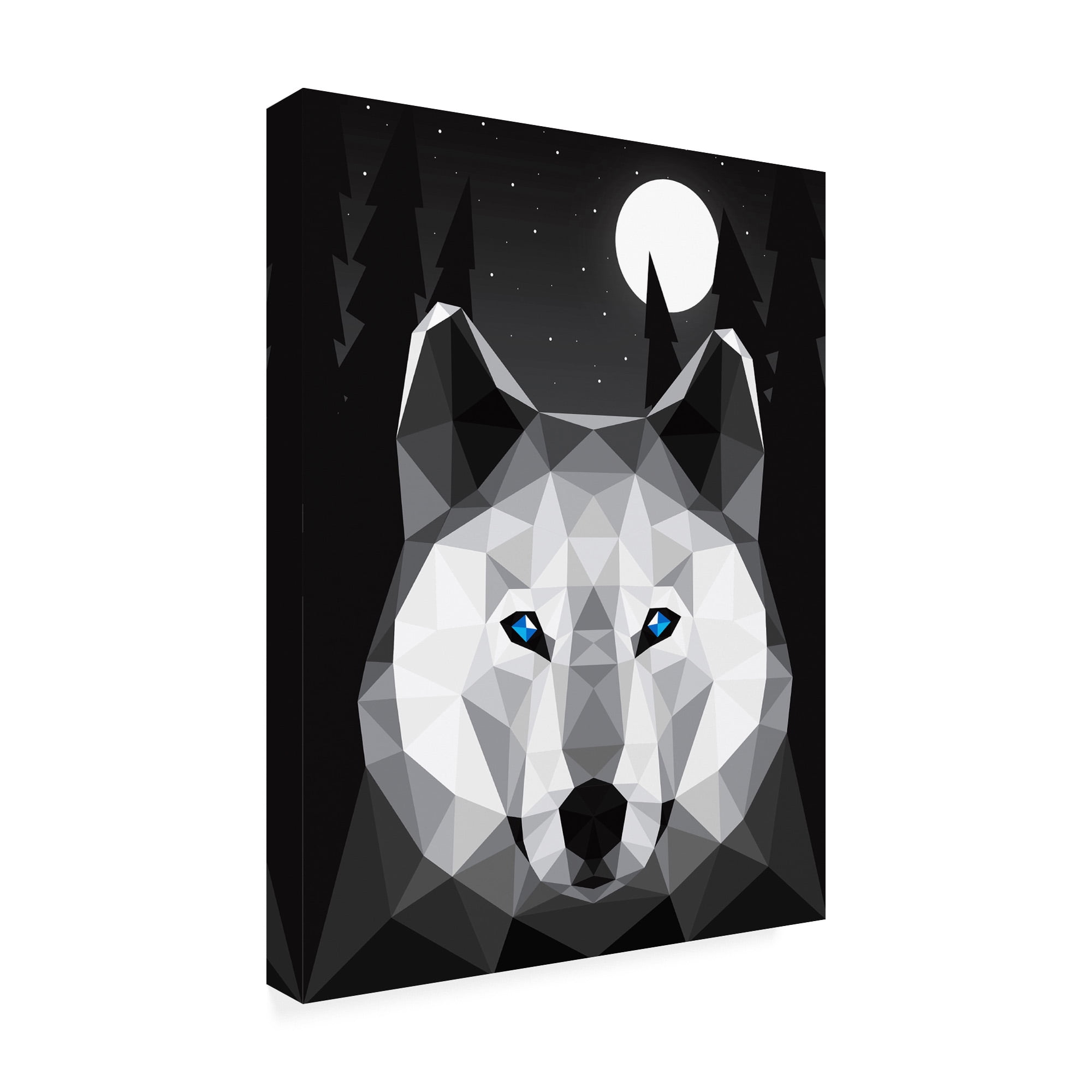 Trademark Fine Art 'Tundra Wolf' Canvas Art by Davies Babies
