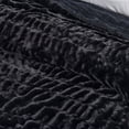 thumbnail image 5 of Black Faux Fur Reversible Throw Blanket for Couch or Chair, 50" x 60", 5 of 5