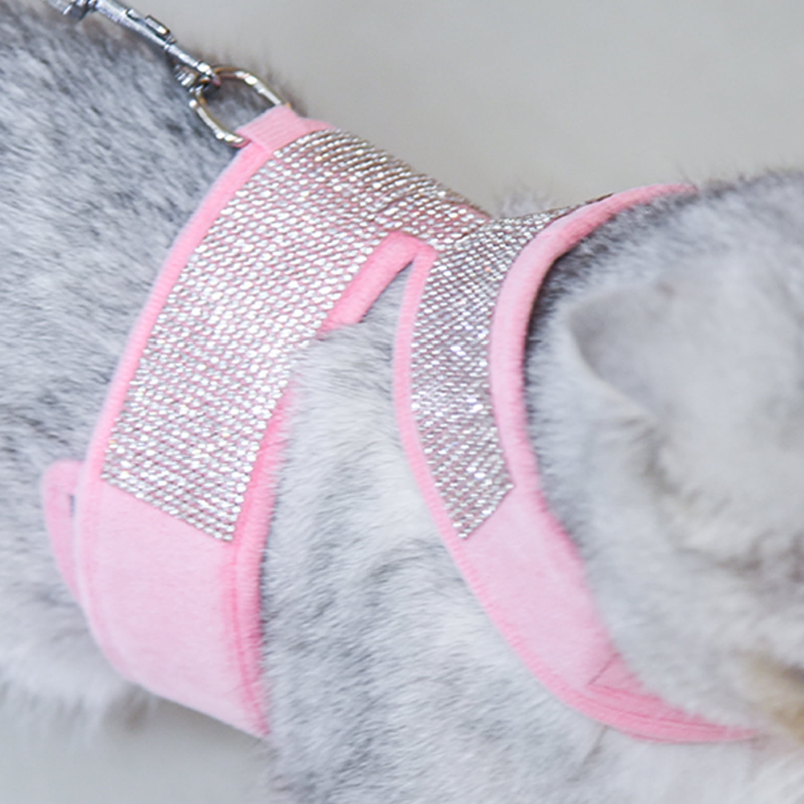DOPI Pet Harness K-shaped Anti-escape Rhinestone Inlaid Pet Dogs Cats Chest Strap Pet Supplies