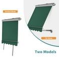 thumbnail image 6 of MCombo Patio Window Awnings 6.25'x8', Fully Assembled Manual Retractable Sunshade Canopy for Windows, 4167 (Dark Green), 6 of 8