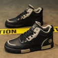 thumbnail image 4 of Men'S High-Top Sports Shoes for Outdoor Travel, Stylish Walking Shoes Suitable for All Seasons, Versatile Lace-Up Skate Shoes That Are Comfortable And Durable, Available in Large Sizes 39-47, 4 of 9